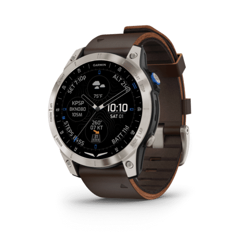 D2 Mach – Reloj inteligente con GPS Brazalete marrón Oxford